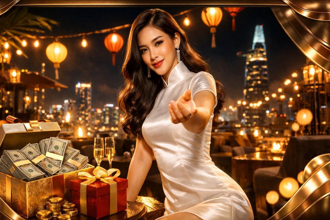 Phụ nữ Việt trong trang phục áo dài trải nghiệm casino tại TP. Hồ Chí Minh
